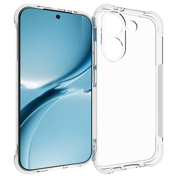 Усиленный твердый силиконовый чехол (TPU) - прозрачный (Poco X8 Pro / Redmi Turbo 5)
