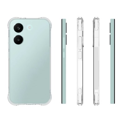 Усиленный твердый силиконовый чехол (TPU) - прозрачный (Poco X8 Pro / Redmi Turbo 5)