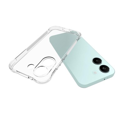 Усиленный твердый силиконовый чехол (TPU) - прозрачный (Poco X8 Pro / Redmi Turbo 5)