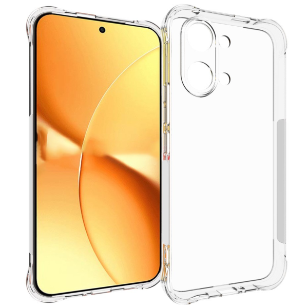 Усиленный твердый силиконовый чехол (TPU) - прозрачный (Poco X8 Pro Max / Redmi Turbo 5 Max)
