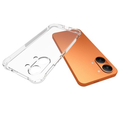 Pastiprinātas aizsardzības cieta silikona (TPU) vāciņš - dzidrs (Poco X8 Pro Max / Redmi Turbo 5 Max)