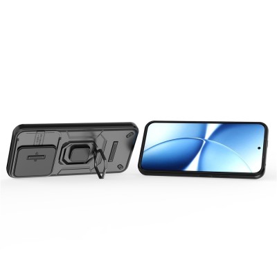 Противоударный чехол „Mozhi“ Kickstand - черный (Poco X8 Pro Max / Redmi Turbo 5 Max)