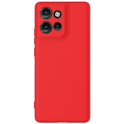 "Shell" cieta silikona (TPU) apvalks - sarkans (Motorola Edge 60 Neo / Edge 50 Neo / Moto S50 / ThinkPhone 25)