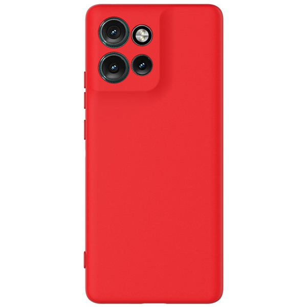 "Shell" cieta silikona (TPU) apvalks - sarkans (Motorola Edge 60 Neo / Edge 50 Neo / Moto S50 / ThinkPhone 25)