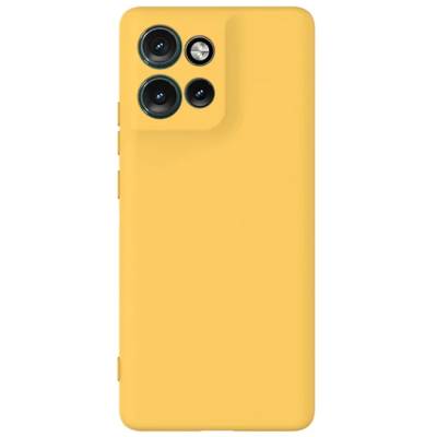 "Shell" твердый силиконовый (TPU) чехол - жёлтый (Motorola Edge 60 Neo / Edge 50 Neo / Moto S50 / ThinkPhone 25)