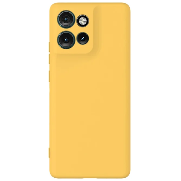 "Shell" твердый силиконовый (TPU) чехол - жёлтый (Motorola Edge 60 Neo / Edge 50 Neo / Moto S50 / ThinkPhone 25)