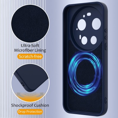 "Shell" MagSafe твердый силиконовый (TPU) чехол - тёмно-синий (Xiaomi 17 Ultra)