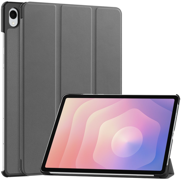 „Saige" Atvēramais maciņš - pelēks (Galaxy Tab S11)