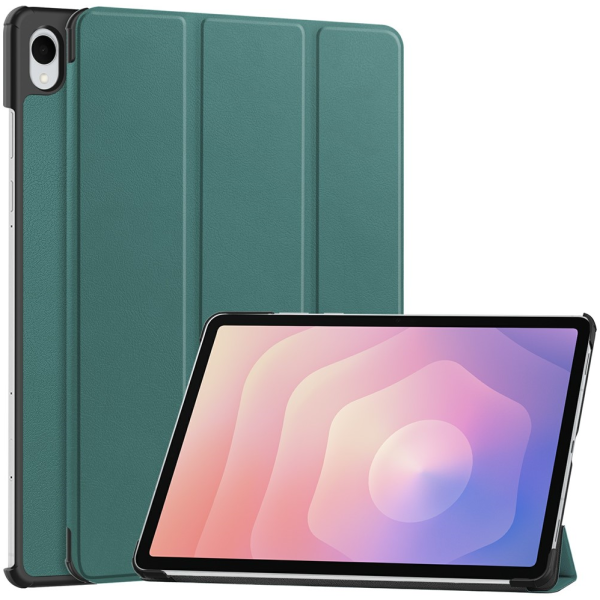 „Saige" Atvēramais maciņš - zaļš (Galaxy Tab S11)