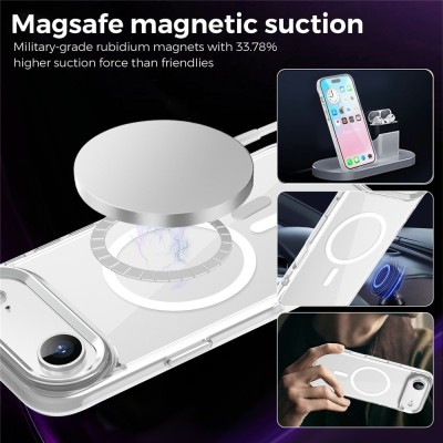 "Tubi" MagSafe cietā silikona (TPU) apvalks - dzidrs (iPhone Air)