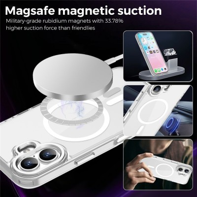 "Tubi" MagSafe Твердое силиконовый (ТПУ) чехол — прозрачный (iPhone 17)