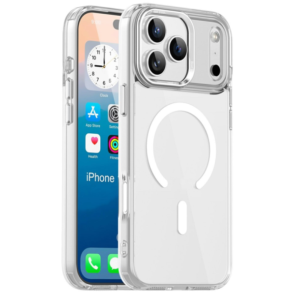"Tubi" MagSafe Твердое силиконовый (ТПУ) чехол — прозрачный (iPhone 17 Pro Max)