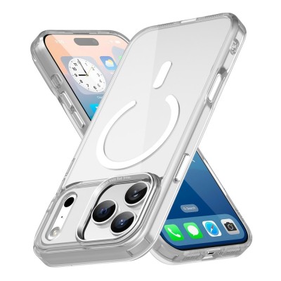 "Tubi" MagSafe Твердое силиконовый (ТПУ) чехол — прозрачный (iPhone 17 Pro Max)