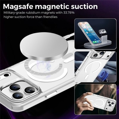 "Tubi" MagSafe Твердое силиконовый (ТПУ) чехол — прозрачный (iPhone 17 Pro Max)