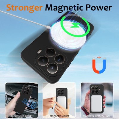 "Shell" MagSafe твердый силиконовый (TPU) чехол - чёрный (Xiaomi 15T Pro)