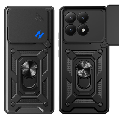 "Mozhi" Kickstand pastiprinātas aizsardzības apvalks - melns (Xiaomi 15T)