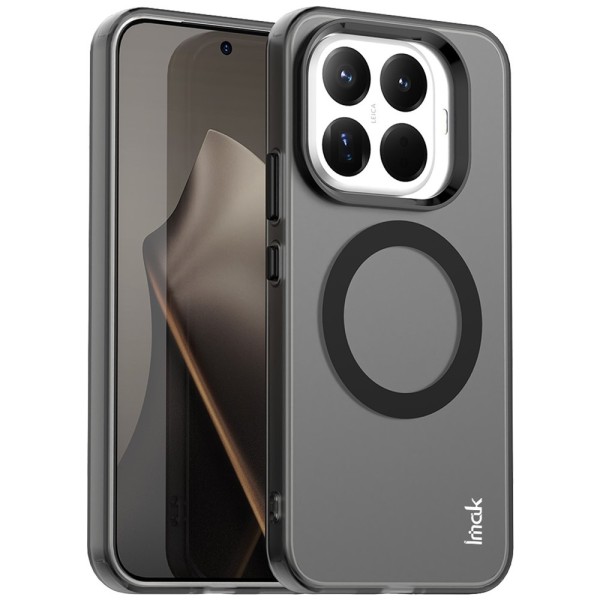 "IMAK" Candy MagSafe твердый силиконовый матовый (ТПУ) чехол - чёрный (Xiaomi 15T Pro)