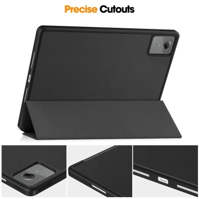 "Stylus" atvēramais maciņš - melns (Idea Tab Plus)