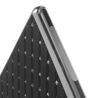 Sony Xperia Z1 elegants melns apvalks ar spīduļiem / Vacins.lv