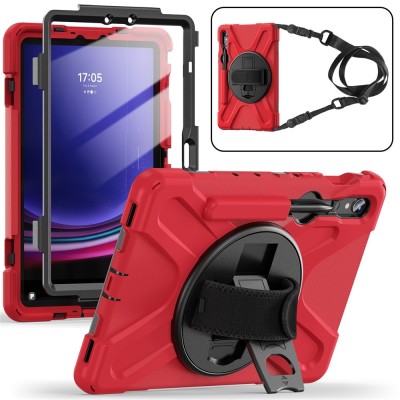 Pastiprinātas aizsardzības apvalks - sarkans (Galaxy Tab S7 11" / S8 11" / S9 11" / S9 FE 5G / S10 FE / S10 Lite)
