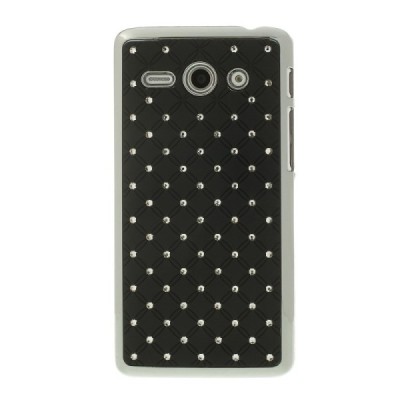 Huawei Ascend Y530 elegants melns apvalks ar spīduļiem / Vacins.lv