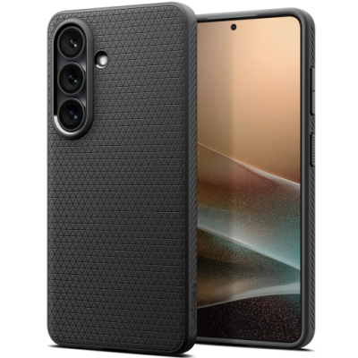 "Spigen" Liquid Air apvalks - melns (Galaxy S26)