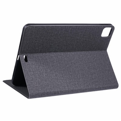 "X-LEVEL" atvēramais tekstila maciņš - pelēks (iPad Air 11 2026 / iPad Air 11 2025 / iPad Air 11 2024)