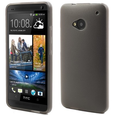 Dzidrs aptumšots pelēks HTC One M7 apvalks / Vacins.lv