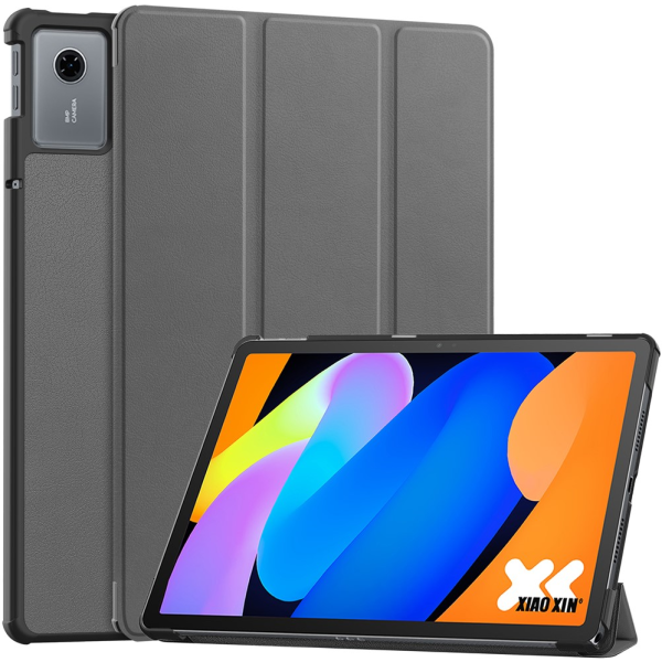 „Saige" Atvēramais maciņš - pelēks (Idea Tab 11 2025 / Tab K11 Gen 2  / Xiaoxin Pad 11 2025)