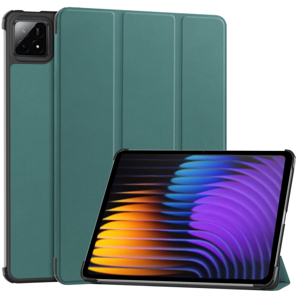 „Saige" Чехол-книжка - зелёный (Xiaomi Pad 7 / Pad 7 Pro / Pad 8 / Pad 8 Pro)