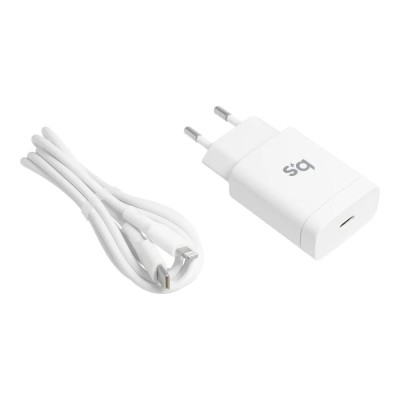 „Blue Star“ зарядное устройство (Max 18W) + USB-C Lightning провод - белый