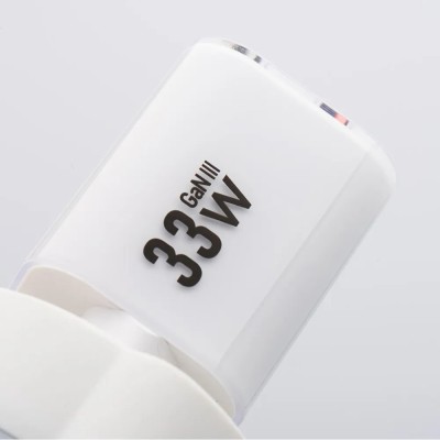 „Forcell“ F-Energy Crystal зарядное устройство (Max 33W) + USB-C провод - белый
