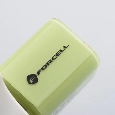 „Forcell“ F-Energy Crystal зарядное устройство (Max 33W) + USB-C провод - зелёный
