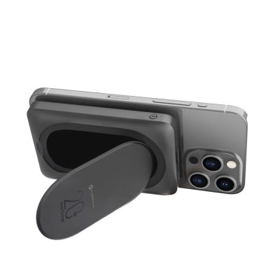 „Forcell“ Magnetic Mini Air MagStand внешний аккумулятор - черное (10000 mAh, 20W)