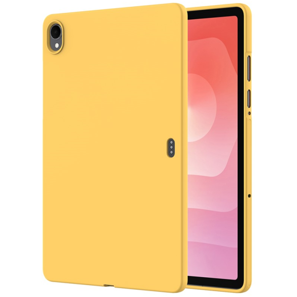 "Shell" cieta silikona (TPU) apvalks - dzeltens (Galaxy Tab S11)