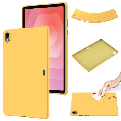 "Shell" cieta silikona (TPU) apvalks - dzeltens (Galaxy Tab S11)