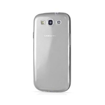 Samsung Galaxy S3 dzidrs (caurspīdīgs) cieta silikona TPU pasaulē planākais pelēks apvalks / Vacins.lv
