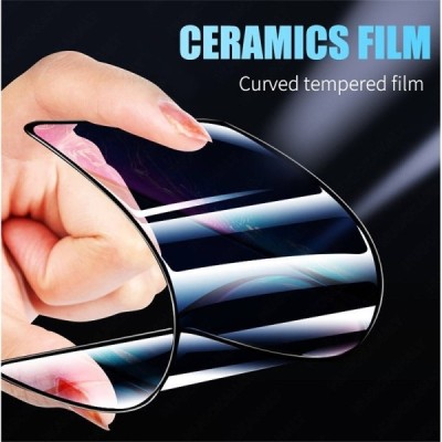 „Ceramics“ hibrīda ekrāna aizsargplēve (pilnīgi aizsedzama) - melna (Galaxy A15 5G / A15 4G)