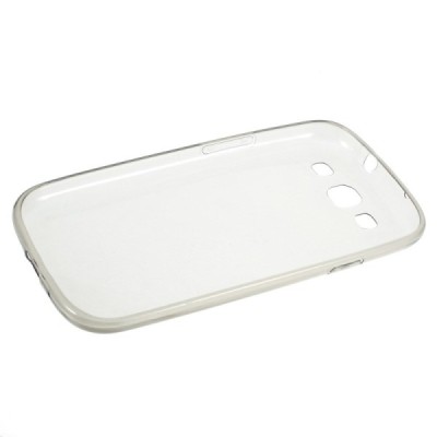 Samsung Galaxy S3 dzidrs (caurspīdīgs) cieta silikona TPU pasaulē planākais pelēks apvalks / Vacins.lv