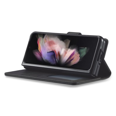 "LC.IMEEKE" atvēramais maciņš - melns (Galaxy Fold3)