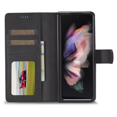 "LC.IMEEKE" atvēramais maciņš - melns (Galaxy Fold3)