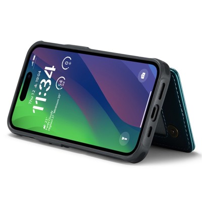 Apple iPhone 15 Pro „CaseMe“ Wallet зелёный чехол | Vacins.lv