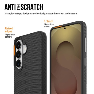 „TUKU“ Shockproof ciets silikona korpuss - melns (Galaxy S26+)