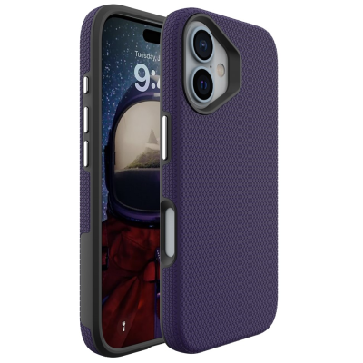 „TUKU“ Shockproof kõva silikoonümbris - фиолетовый (iPhone 16)