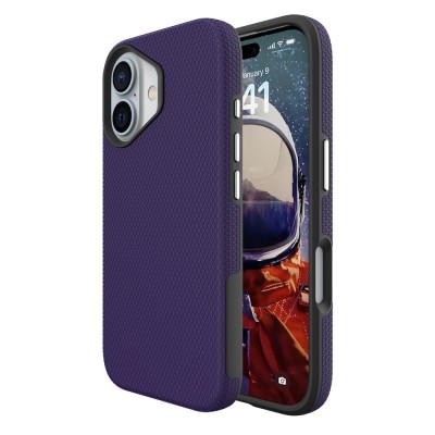 „TUKU“ Shockproof kõva silikoonümbris - фиолетовый (iPhone 16)