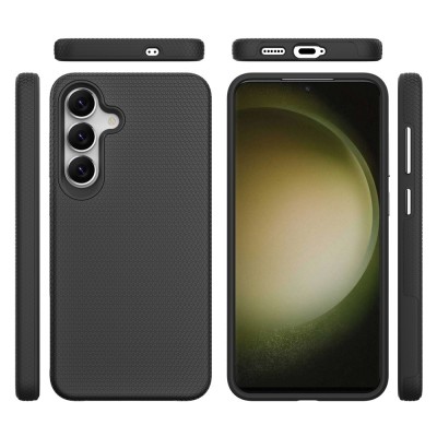 „TUKU“ Shockproof ciets silikona korpuss - melns (Galaxy S25 FE)