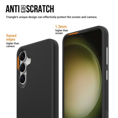 „TUKU“ Shockproof ciets silikona korpuss - melns (Galaxy S25 FE)