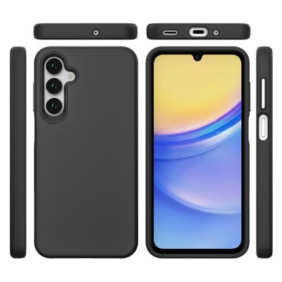 „TUKU“ Shockproof kõva silikoonümbris - must (Galaxy A37 / A27 / A36 / A56)