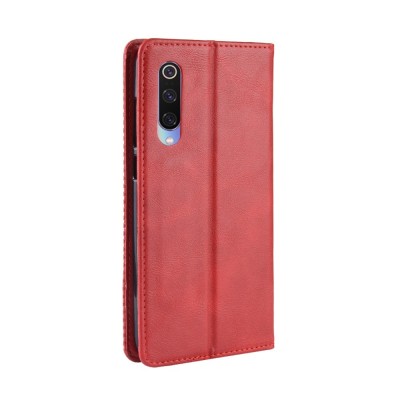 Чехол-книжка „Vintage“ - красный (Mi 9 Lite)