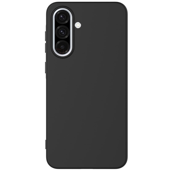 "Shell" cieta silikona (TPU) apvalks - melns (Galaxy A37 / A36 / A56)